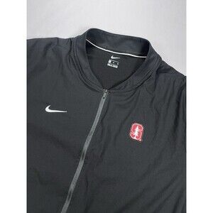 Nike Stanford Cardinal Sideline XL Full Zip Woven Jacket Black Coaches Staff